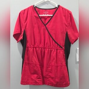 Red Cherokee Flexibles Scrub Top - Medium